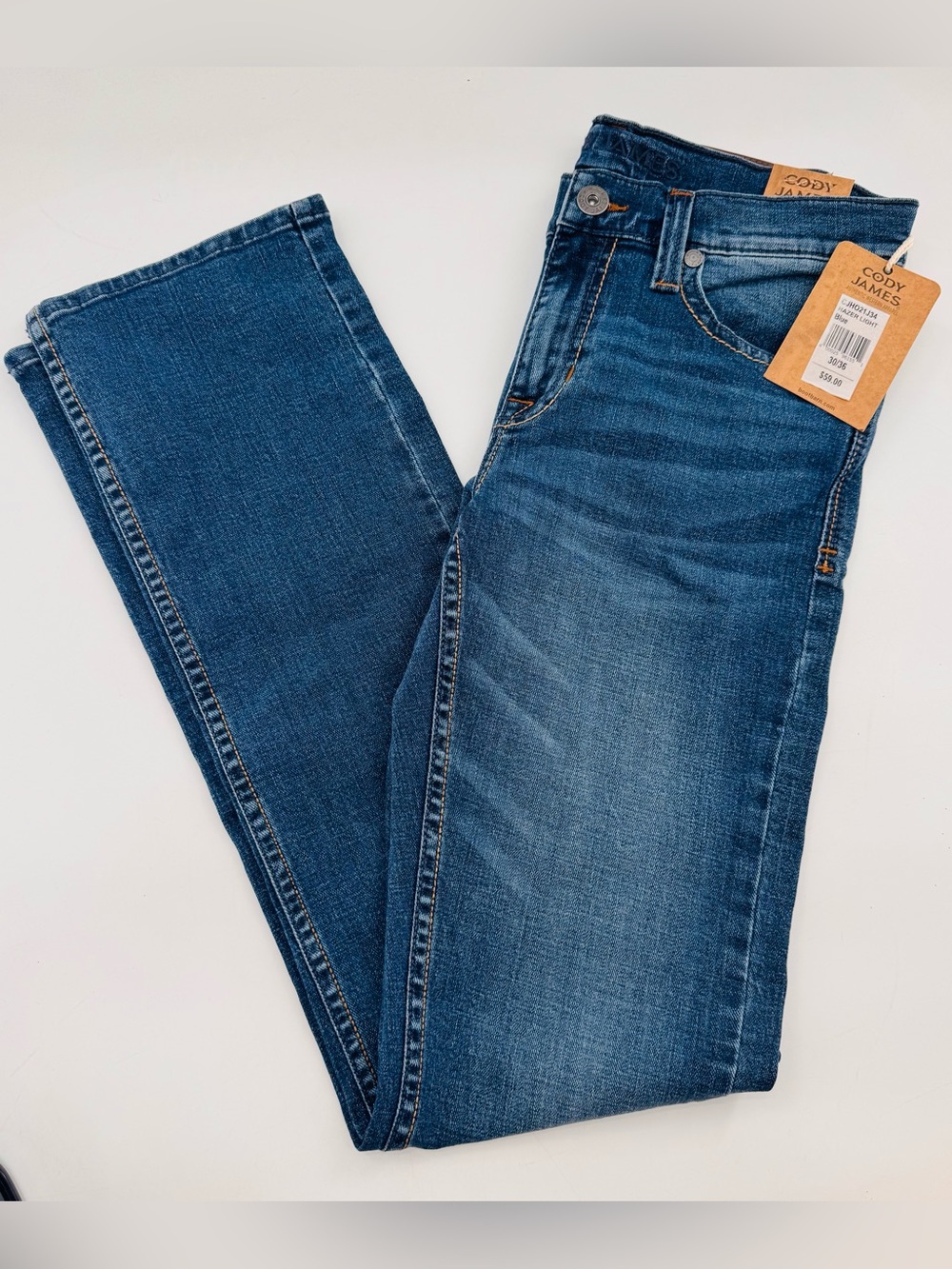 Cody James Men's Jeans Hazer Light 30 X 36 Slim Straight NEW Western Country